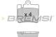 BREMSI BP2999 - JGO.PAST.FRENO MERCEDES CL 500 MERCEDES S 280 M