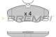 BREMSI BP3012 - JGO.PAST.FRENO NISSAN PRIMASTAR 80, 100 OPEL VI