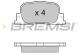 BREMSI BP3063 - JGO.PAST.FRENO TOYOTA CAMRY