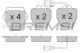 BREMSI BP3122 - JGO.PAST.FRENO AUDI A8 AUDI A8 QUATTRO AUDI A8