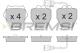 BREMSI BP3149 - JGO.PAST.FRENO AUDI A6 AUDI A8