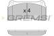 BREMSI BP3153 - JGO.PAST.FRENO DAIML DAIMLER JAGUAR XJ JAGUAR X
