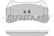 BREMSI BP3154 - JGO.PAST.FRENO JAGUAR S TYPE JAGUAR S TYPE R