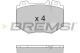 BREMSI BP3166 - JGO.PAST.FRENO MERCEDES S 55 MERCEDES S 320 MER
