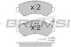 BREMSI BP3323 - JGO.PAST.FRENO CITROEN JUMPER CITROEN DUCATO