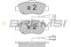 BREMSI BP3325 - JGO.PAST.FRENO FIAT 500